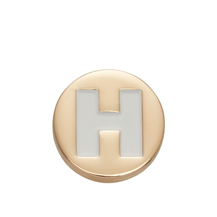 JIBBITZ™ GOLD LETTER H