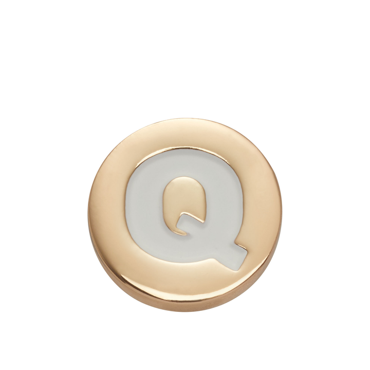JIBBITZ™ GOLD LETTER Q