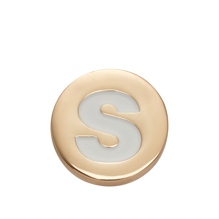 JIBBITZ™ GOLD LETTER S