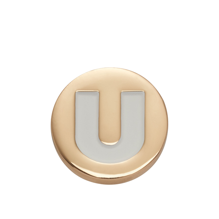 JIBBITZ™ GOLD LETTER U