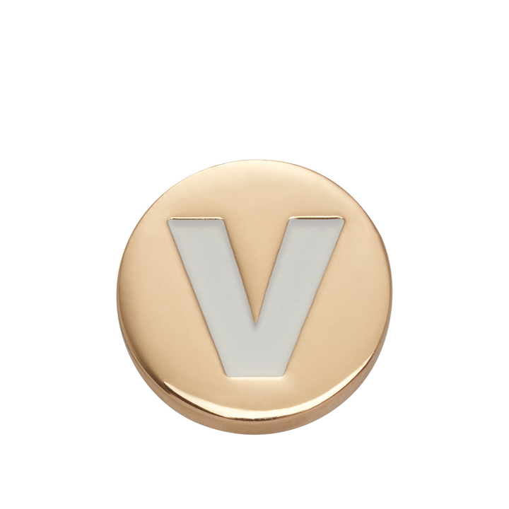 JIBBITZ™ GOLD LETTER V
