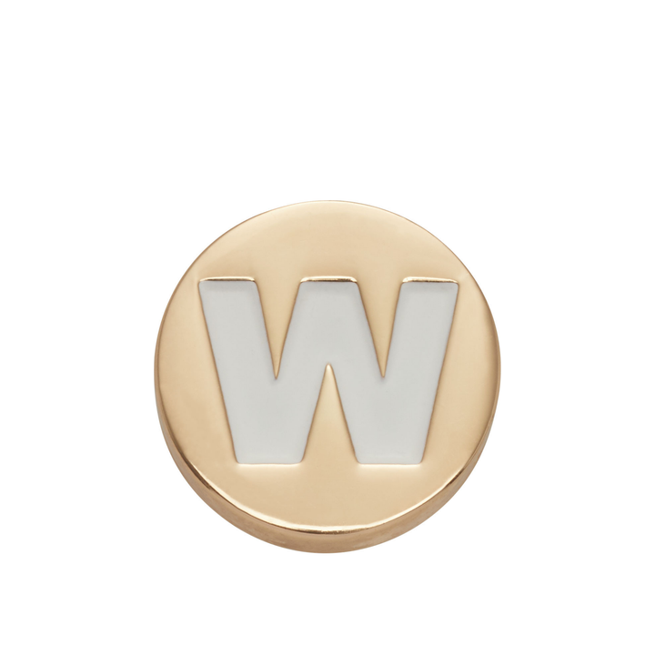 JIBBITZ™ GOLD LETTER W