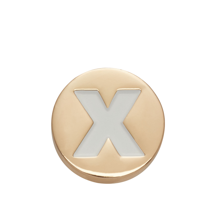 JIBBITZ™ GOLD LETTER X