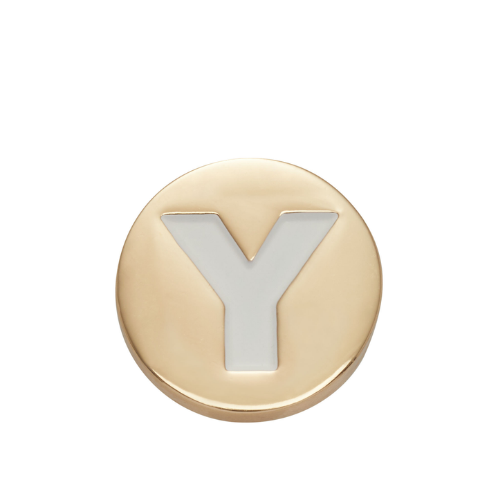 JIBBITZ™ GOLD LETTER Y