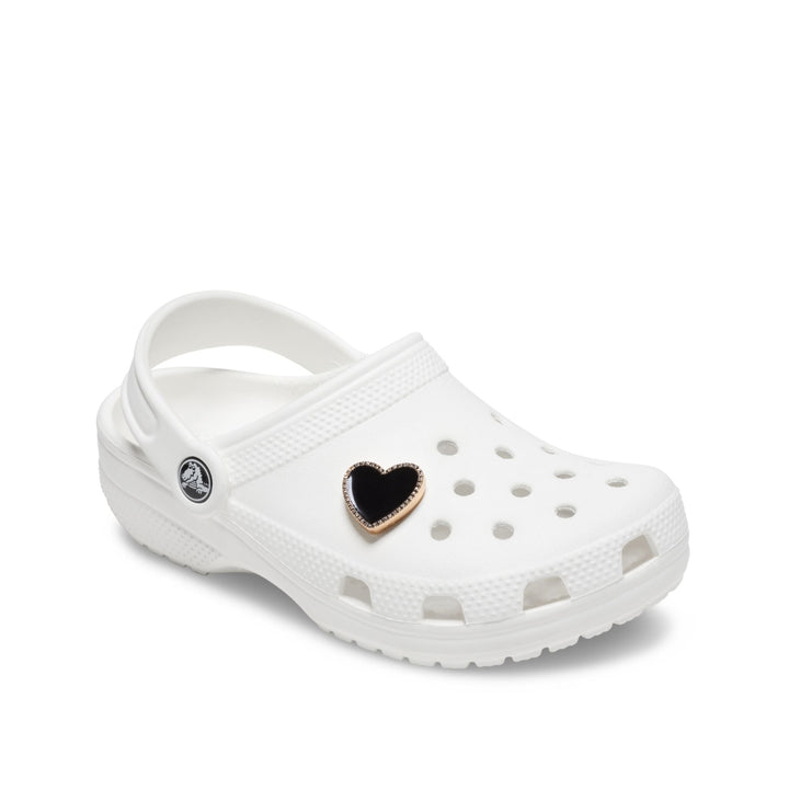 JIBBITZ™ BLACK HEART WITH GOLD OUTLINE