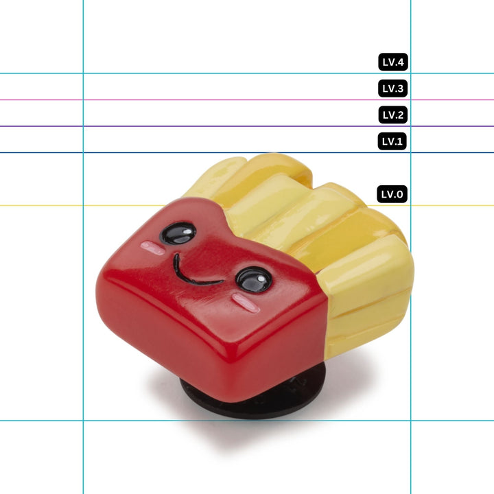 ตัวติดรองเท้า JIBBITZ™ CUTESY FRENCH FRIES