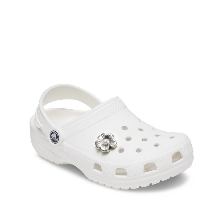 ตัวติดรองเท้า JIBBITZ™ SILVER MONOCHROME DAISY 2