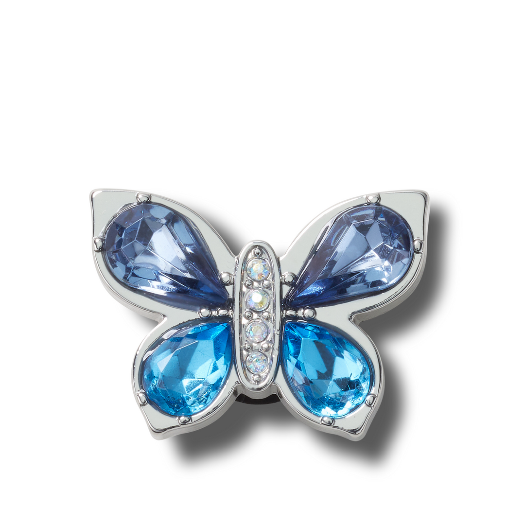 ตัวติดรองเท้า JIBBITZ™ BLUE GEM BUTTERFLY