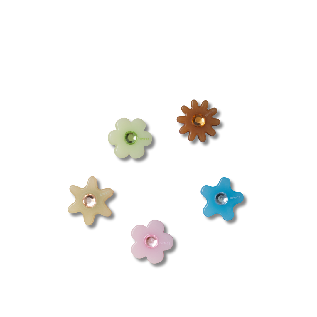 JIBBITZ™ ACRYLIC ENLIGHTEN FLOWER 5 PACK