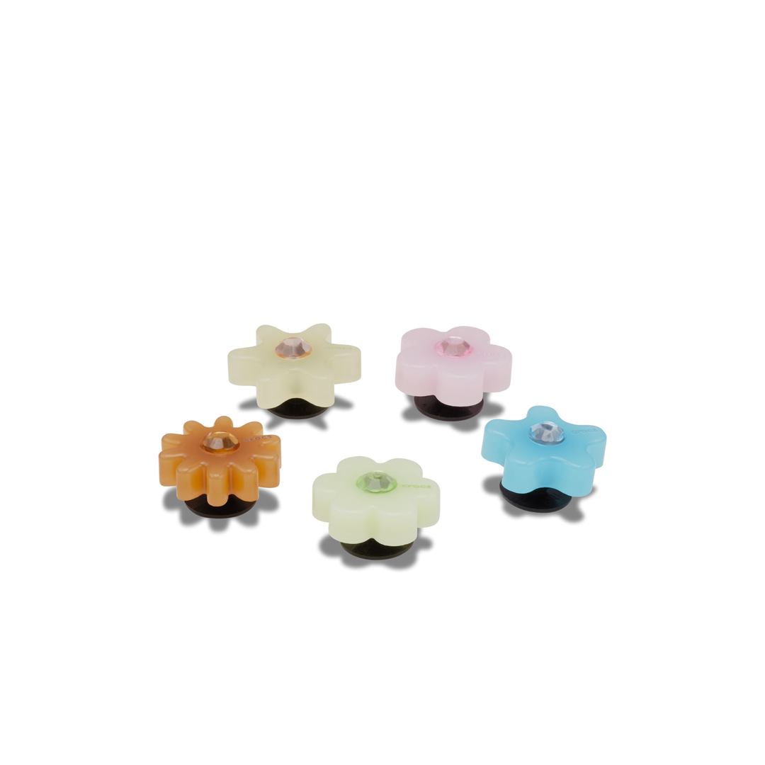 JIBBITZ™ ACRYLIC ENLIGHTEN FLOWER 5 PACK