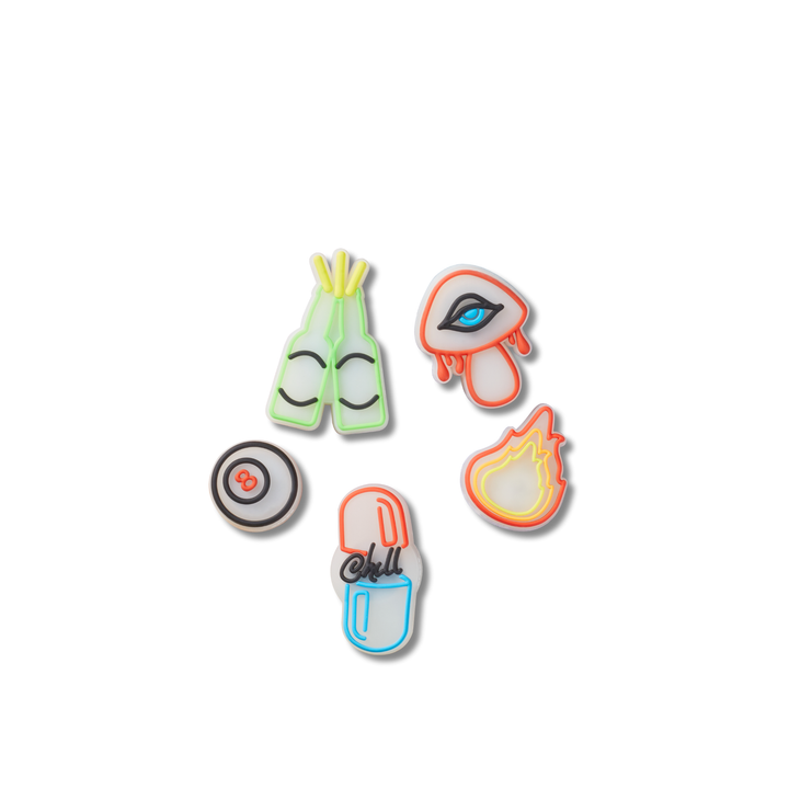 ตัวติดรองเท้า JIBBITZ™ LIGHTS UP CHILL OUT 5 PACK