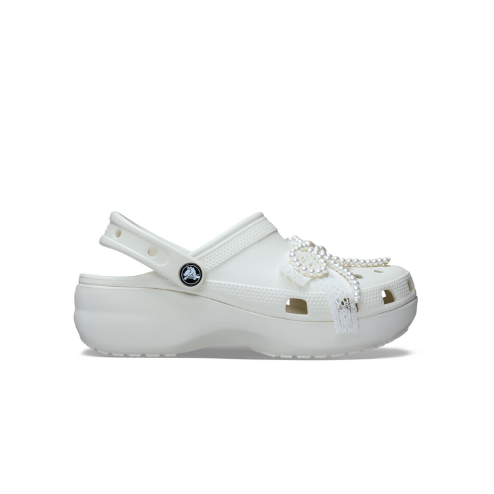 WOMEN'S CLASSIC PEARLY LACE PLATFORM CLOG