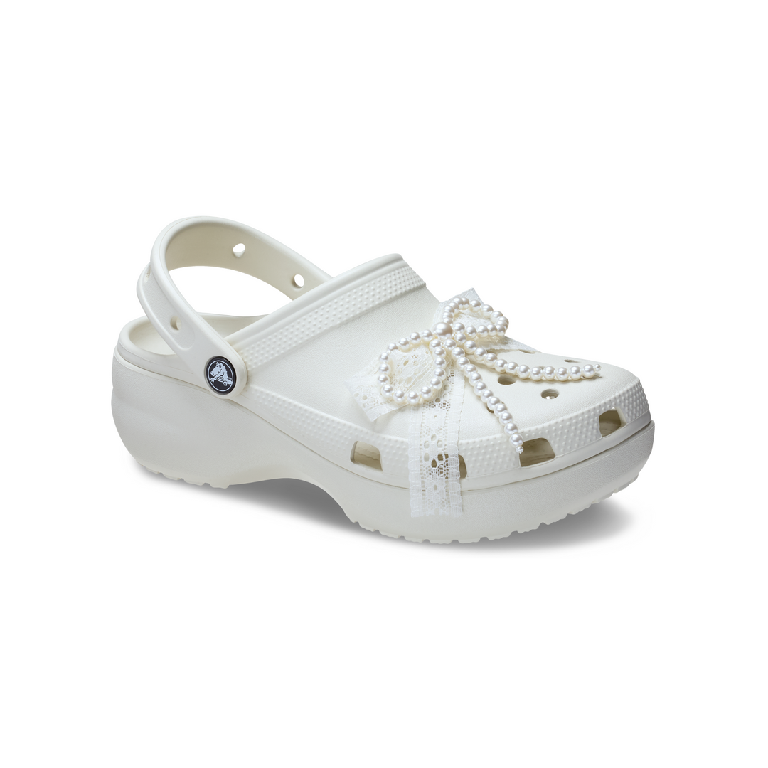 WOMEN'S CLASSIC PEARLY LACE PLATFORM CLOG