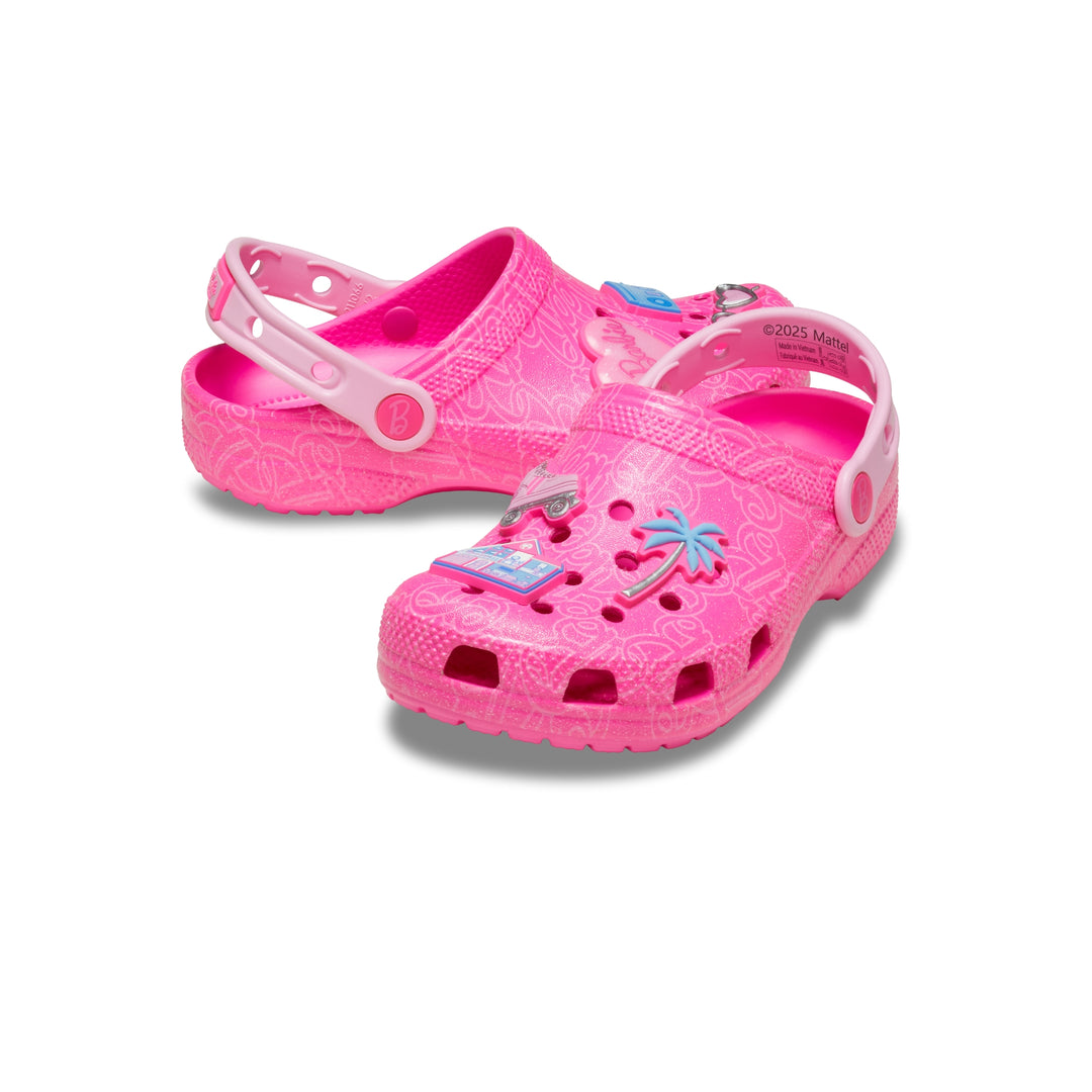รองเท้าลำลองเด็ก KIDS' MATTEL PINK BARBIE CLASSIC CLOG