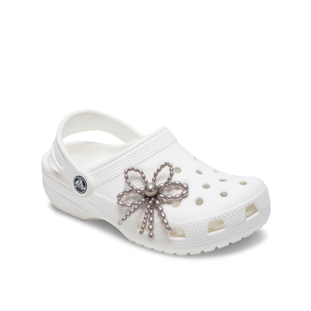 ตัวติดรองเท้า JIBBITZ™ BLACK PEARL BEADED BOW