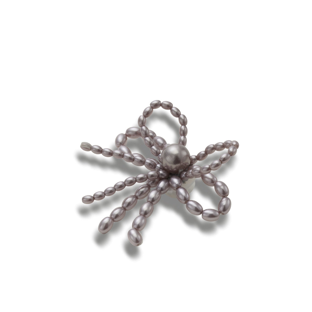 ตัวติดรองเท้า JIBBITZ™ BLACK PEARL BEADED BOW