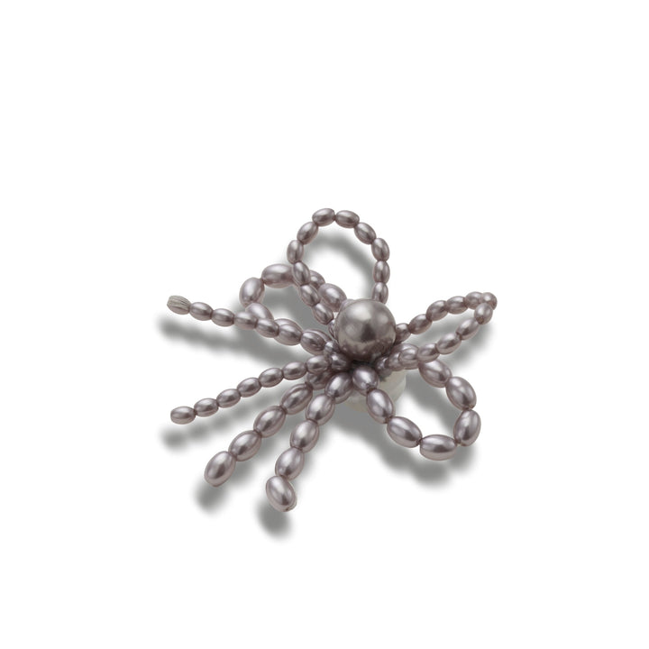 ตัวติดรองเท้า JIBBITZ™ BLACK PEARL BEADED BOW