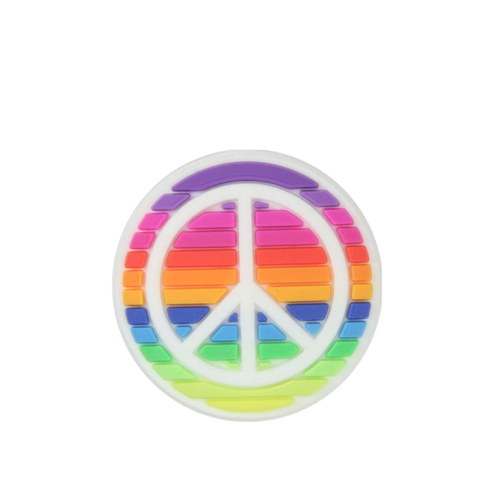 JIBBITZ™ RAINBOW PEACE SIGN