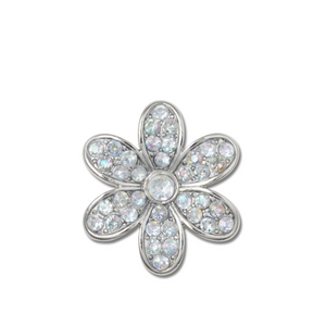 ตัวติดรองเท้า JIBBITZ™ SILVER MONOCHROME DAISY 1
