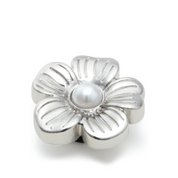 JIBBITZ™ SILVER MONOCHROME DAISY 2