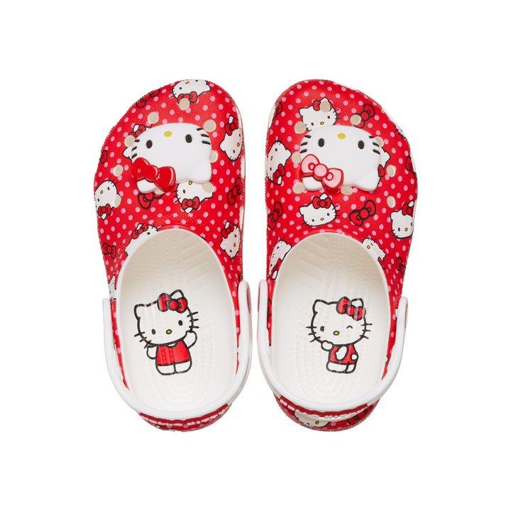 รองเท้าลำลองเด็ก KIDS HELLO KITTY RED CLASSIC CLOG