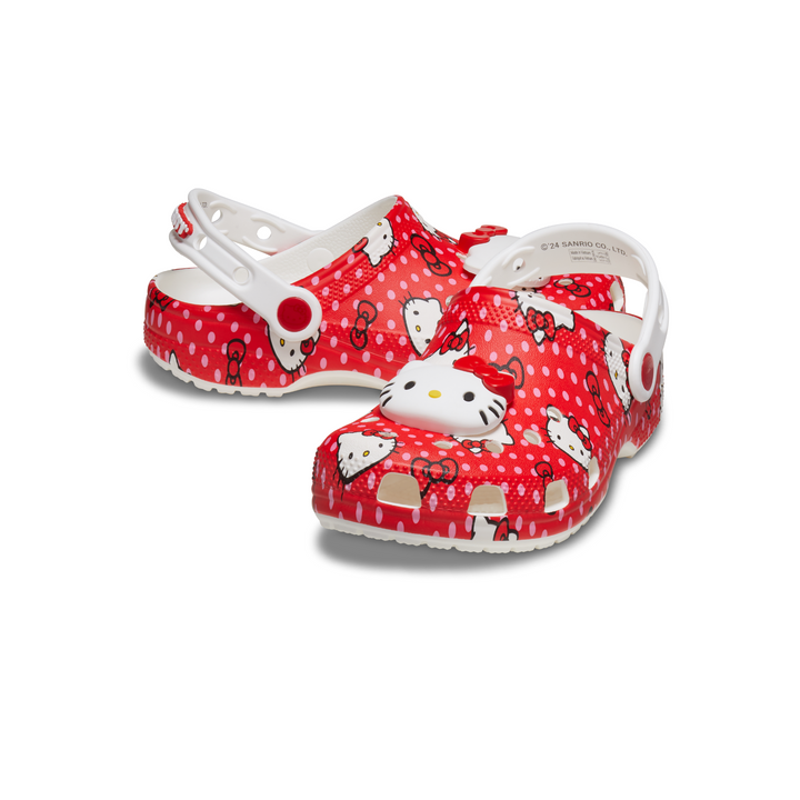 รองเท้าลำลองเด็ก TODDLER HELLO KITTY RED CLASSIC CLOG