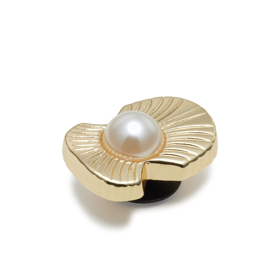 JIBBITZ™  GOLD OYSTER WITH PEARL