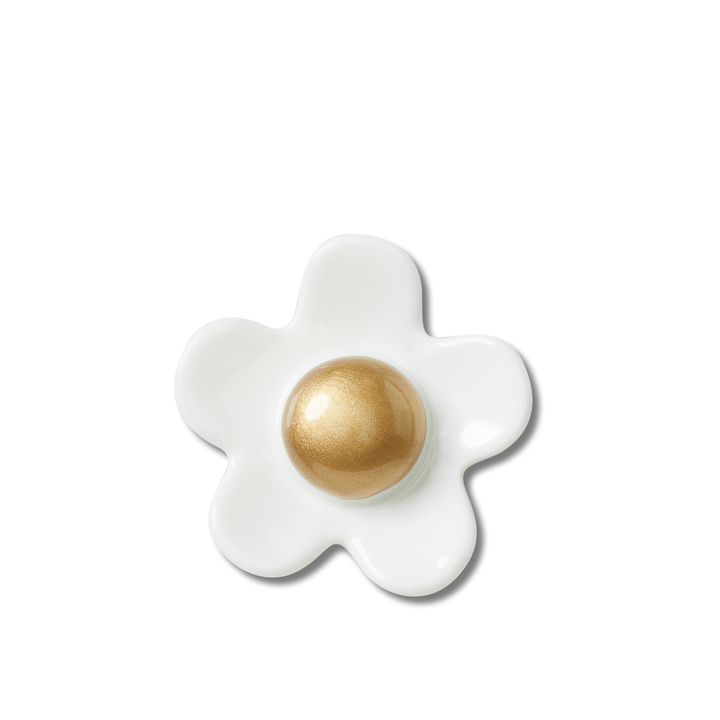 JIBBITZ™  WHITE DAISY WITH GOLD CENTER