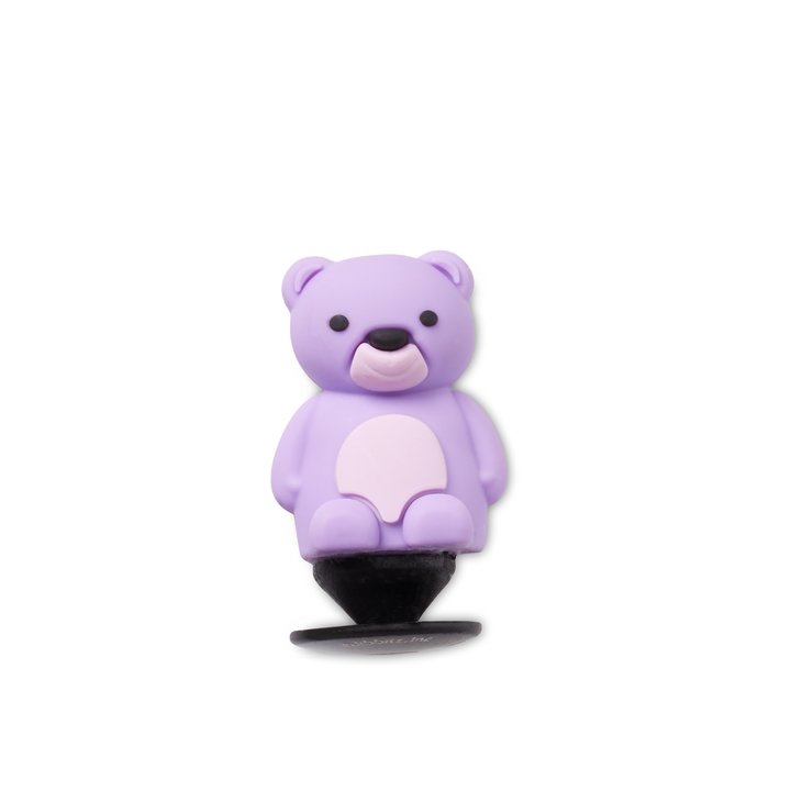 JIBBITZ™ 3D PURPLE TEDDY BEAR