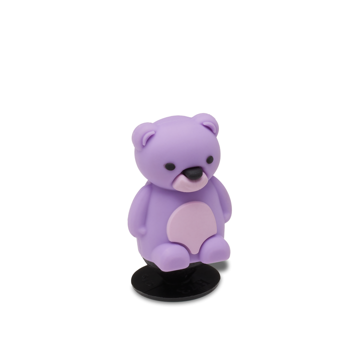 JIBBITZ™ 3D PURPLE TEDDY BEAR