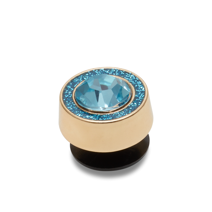 JIBBITZ™ CIRCLE BLUE GEM