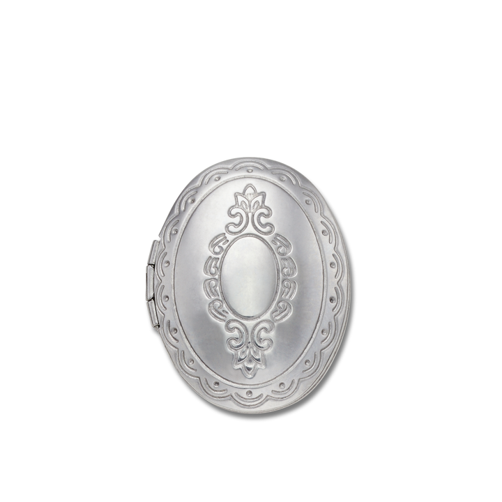 JIBBITZ™ SILVER OVAL LOCKET