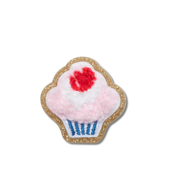 JIBBITZ™ PATCHWORK PINK CUPCAKE