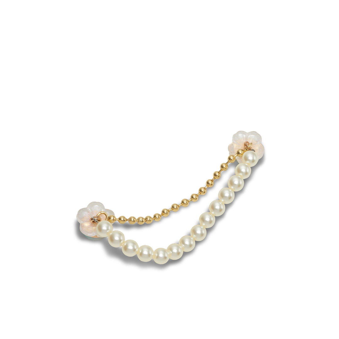ตัวติดรองเท้า JIBBITZ™ GOLD AND SILVER PEARL CHAIN