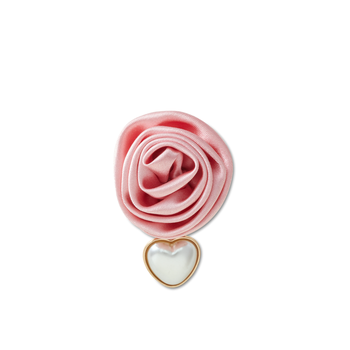 JIBBITZ™ PINK ROSE WITH PEARL DROP