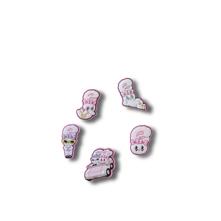 ตัวติดรองเท้า JIBBITZ™ ESTHER BUNNY 5 PACK