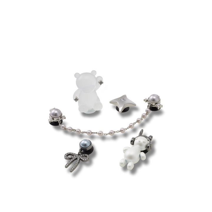 JIBBITZ™ SILVER CUTE PUNK 5 PACK