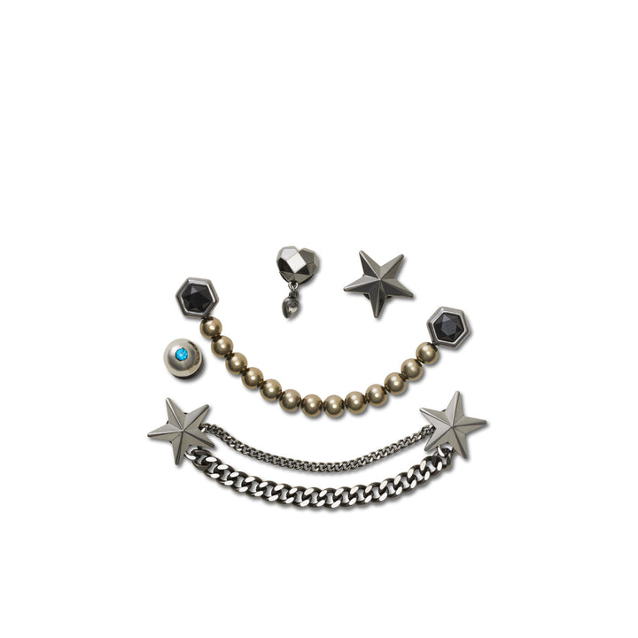 ตัวติดรองเท้า JIBBITZ™ PUNK GUNMETAL 5 PACK