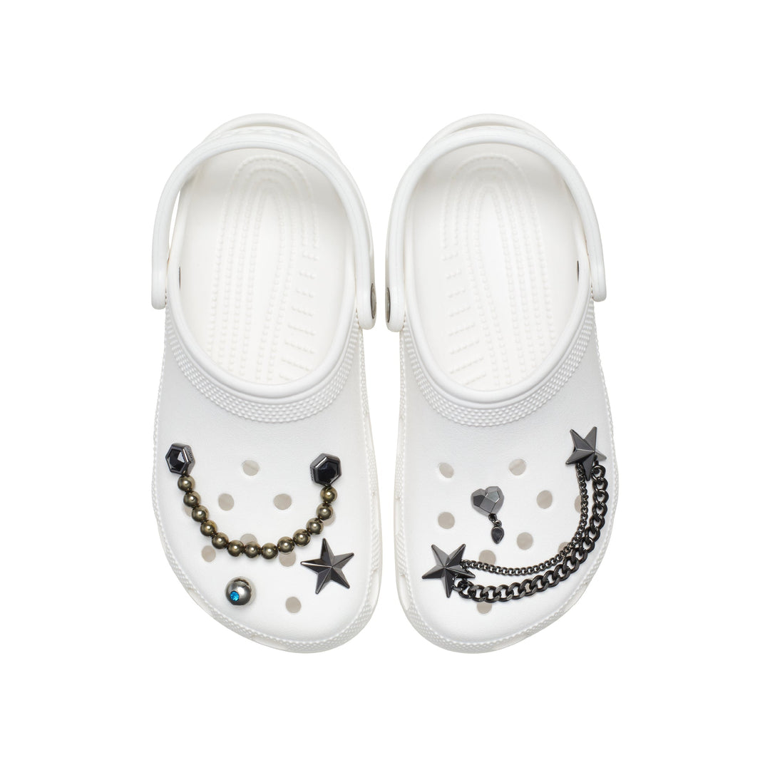 ตัวติดรองเท้า JIBBITZ™ PUNK GUNMETAL 5 PACK