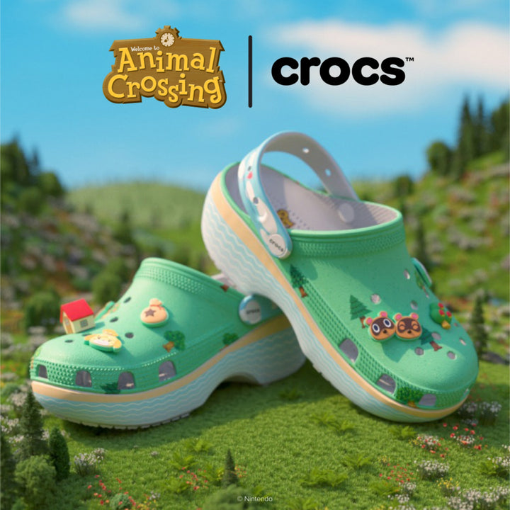 WOMEN'S ANIMAL CROSSING PLATFORM CLOG