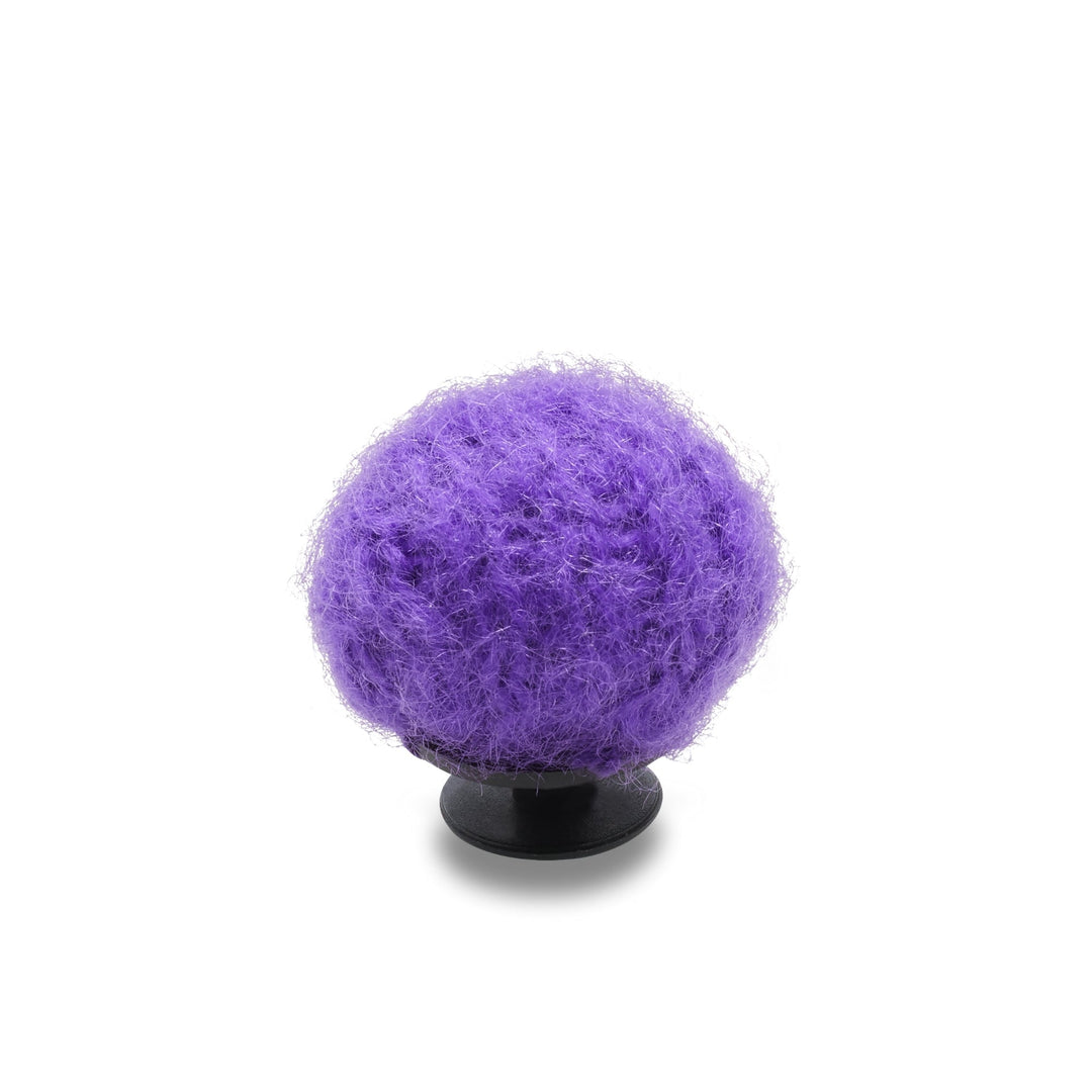 ตัวติดรองเท้า JIBBITZ™ PURPLE FAUX MOHAIR PUFF