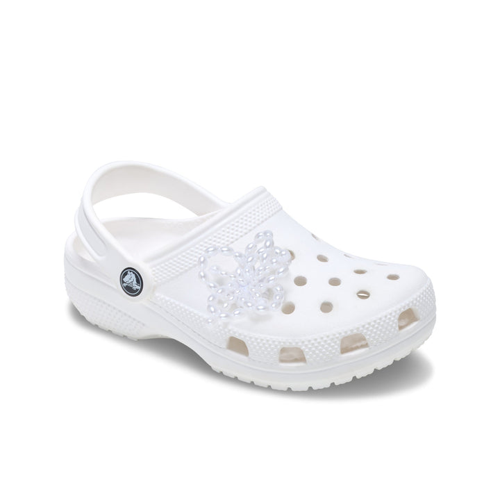 ตัวติดรองเท้า JIBBITZ™ WHITE PEARL BEADED FLORAL