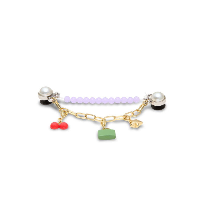 ตัวติดรองเท้า JIBBITZ™ PURPLE META CHARM CHAIN