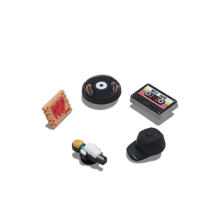 ตัวติดรองเท้า JIBBITZ™ HIP HOP MUSIC 5 PACK