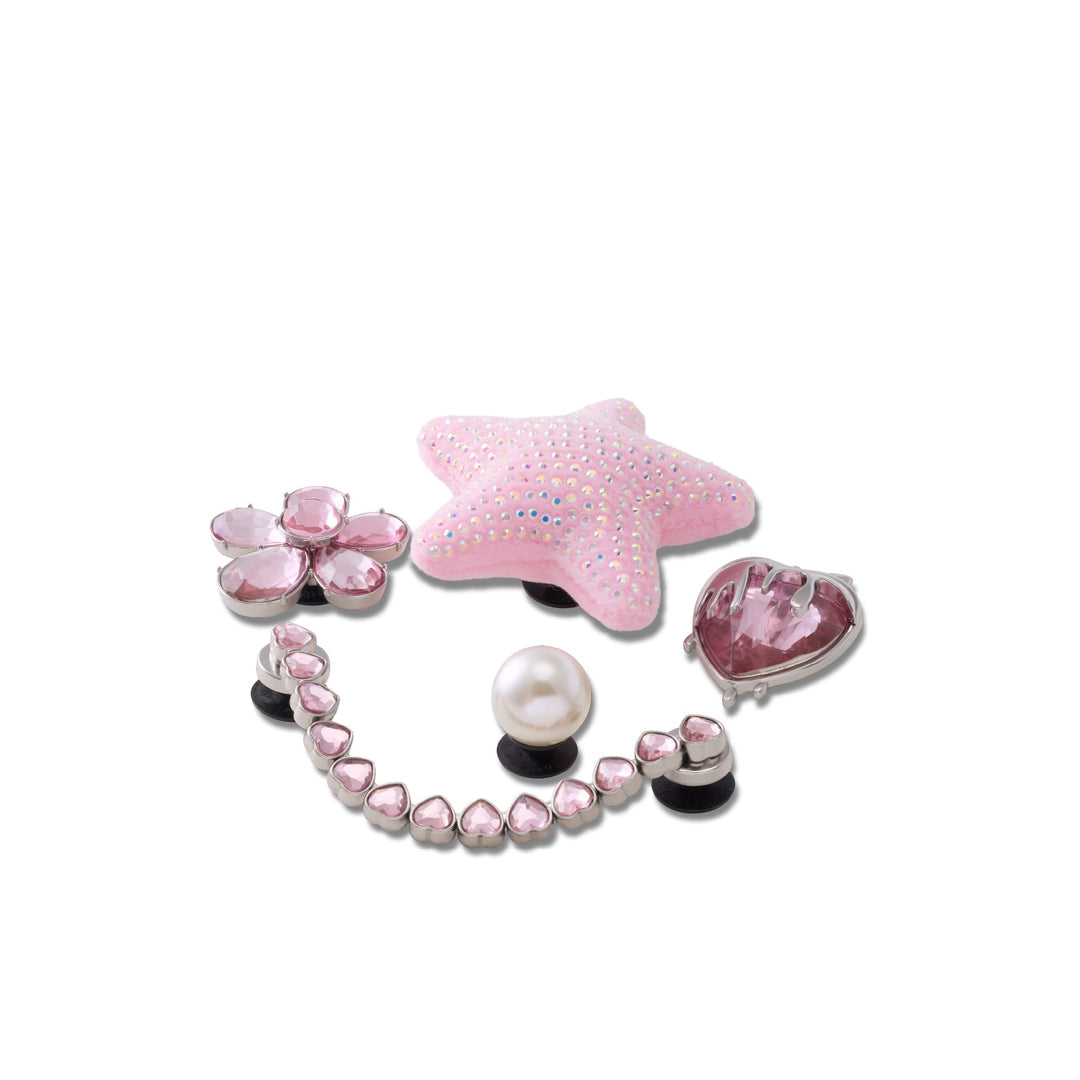 ตัวติดรองเท้า JIBBITZ™ PINK AND PEARL 5 PACK