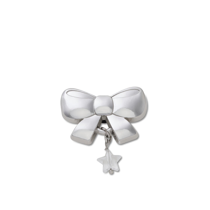 ตัวติดรองเท้า JIBBITZ™ INDIE SILVER BOW DANGLE
