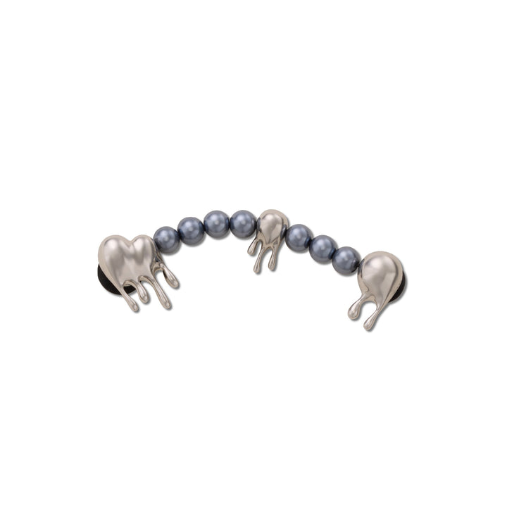 ตัวติดรองเท้า JIBBITZ™ PEARL MELTED SILVER CHAIN