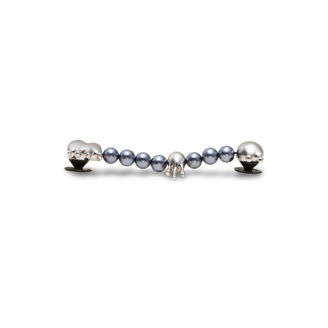 ตัวติดรองเท้า JIBBITZ™ PEARL MELTED SILVER CHAIN
