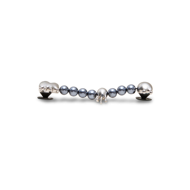 ตัวติดรองเท้า JIBBITZ™ PEARL MELTED SILVER CHAIN