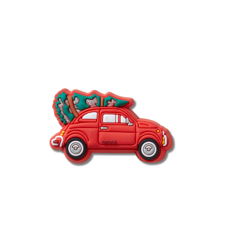 ตัวติดรองเท้า JIBBITZ™ RED CAR WITH CHRISTMAS TREE